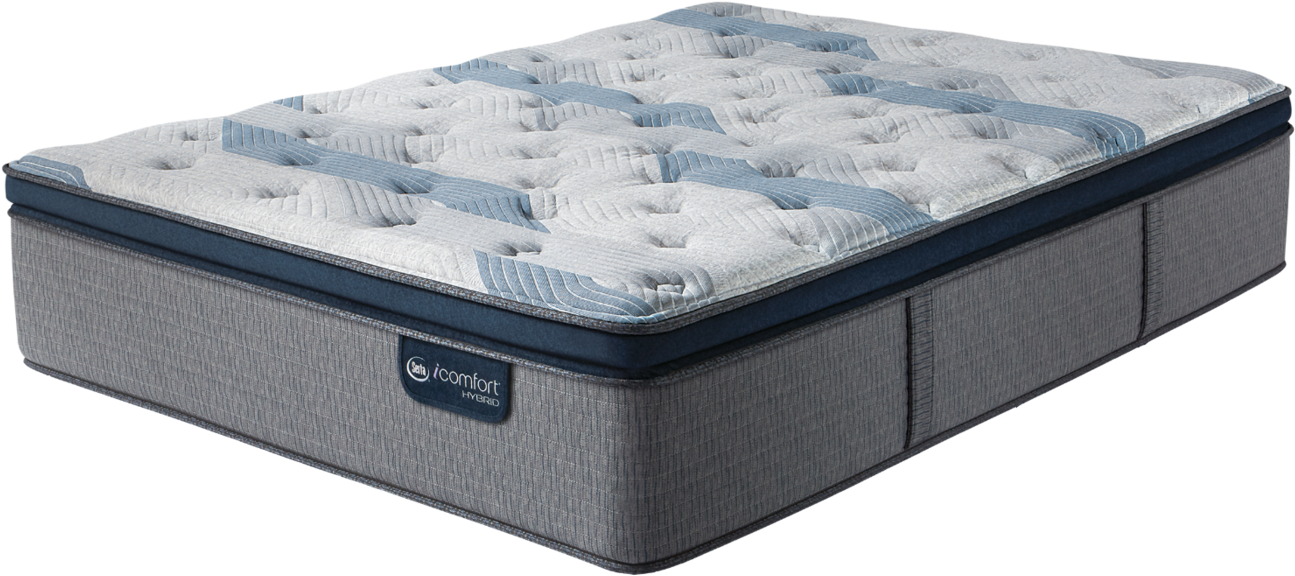 Serta Mattress Serta Icomfort Hybrid Blue 300 Pillowtop (1400x672), Png Download