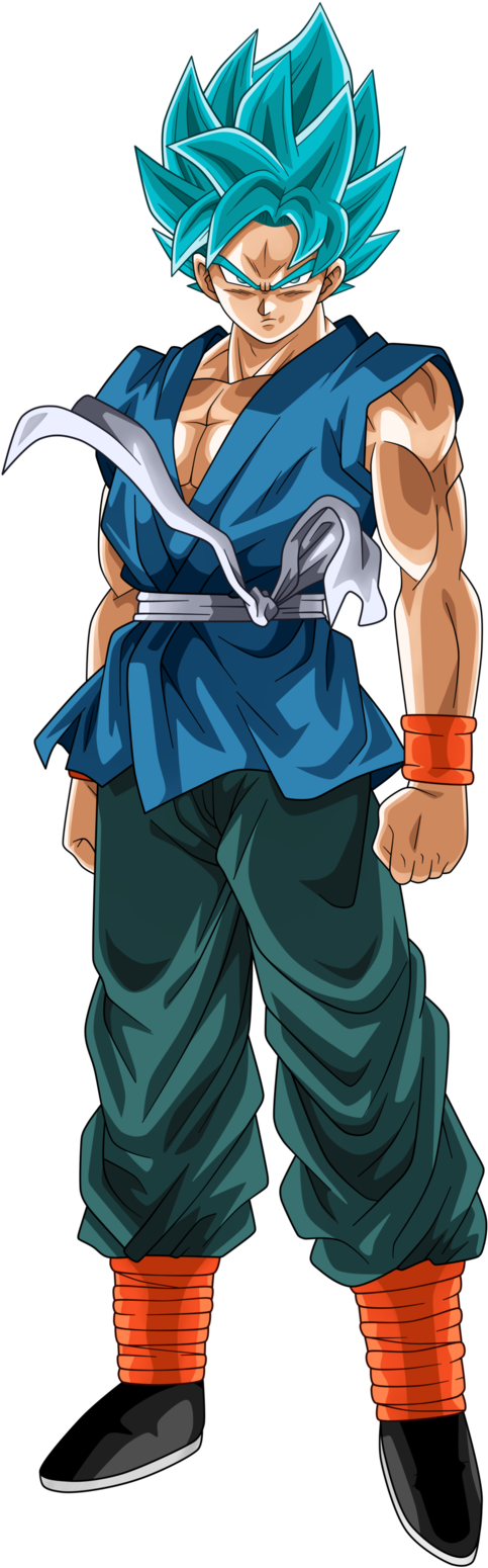 Goku Ssj Blue (509x1570), Png Download