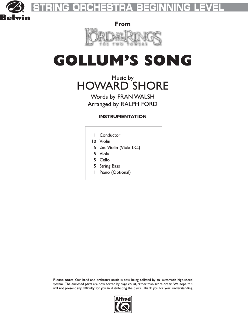 Gollum's Song Thumbnail Gollum's Song Thumbnail Gollum's (864x1152), Png Download