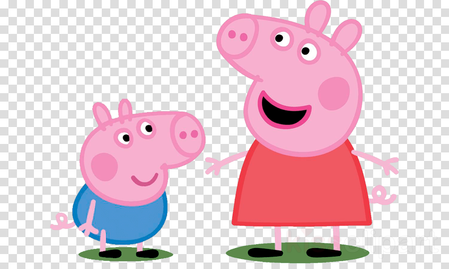 Peppa Pig Clipart Daddy Pig Mummy Pig (900x540), Png Download