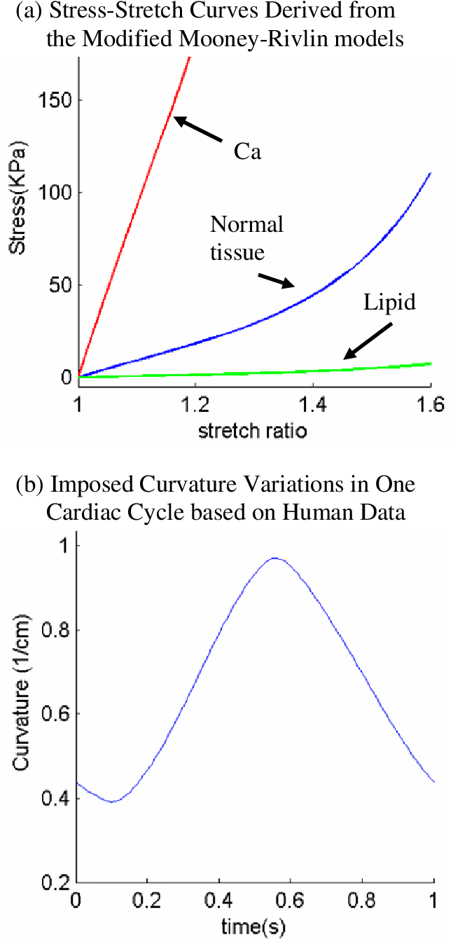 Material Stress Stretch Curves And Imposed Curvature (647x1359), Png Download