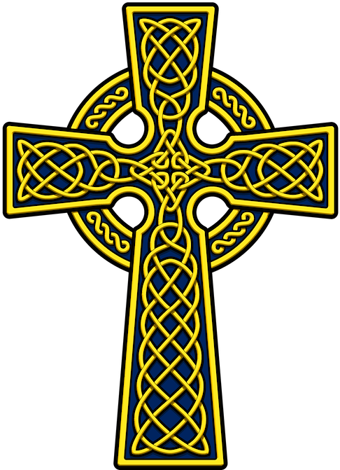 Trace Your Irish Family History - Celtic Cross Black And White (500x676), Png Download