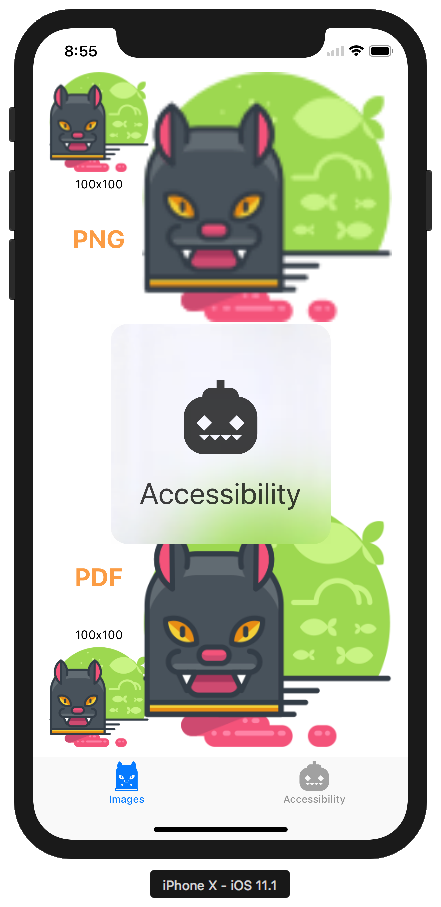 Vector Images Tutorial Tab Bar Accessibility Result - Vector Graphics (441x907), Png Download