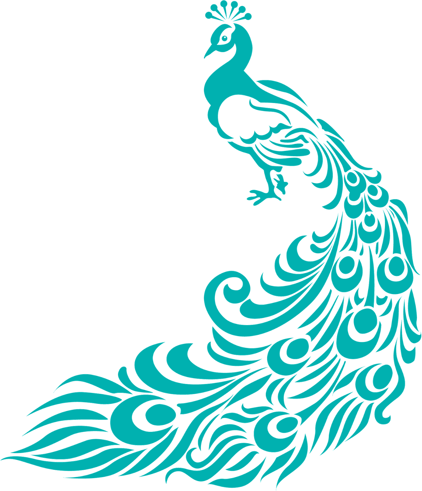 Peacock Feather Coloring Page - Painting Of Peacock Designs (1383x1600), Png Download