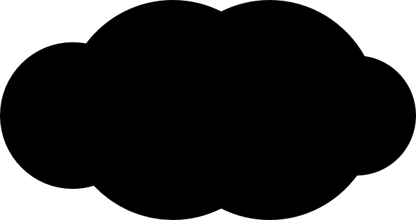 Dark Cloud Clip Art - Body Black Hole Bfdi (600x317), Png Download