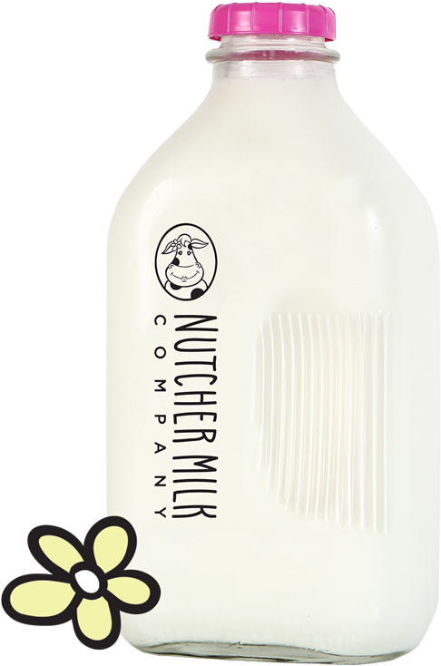 Big Milk Glass Bottle (600x866), Png Download