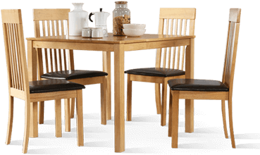 Dining Room Furniture - Transparent Dinner Table Png (450x300), Png Download