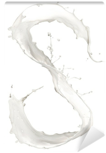 Letter S Made Of Milk Splash,isolated On White Background - Sketch (400x400), Png Download