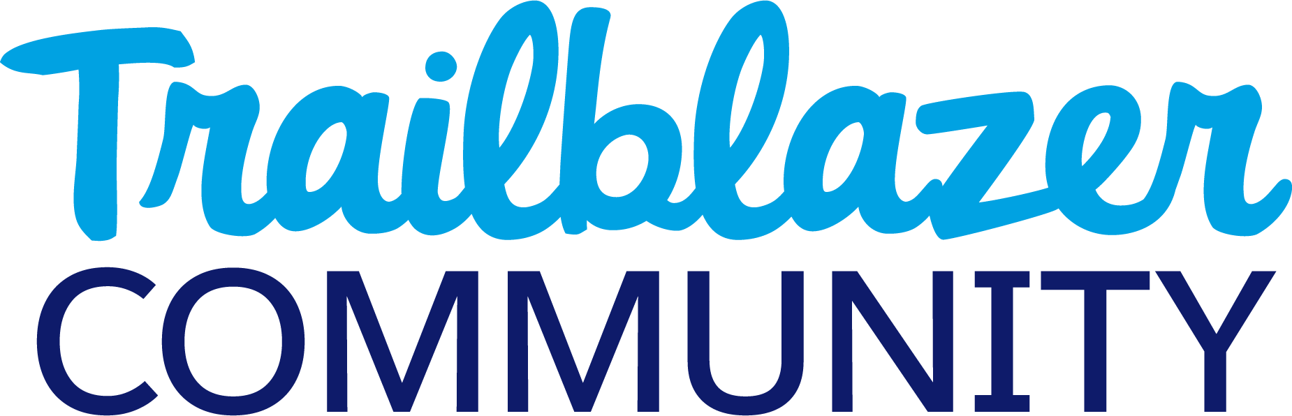 Trailblazer Community Logo (1850x596), Png Download