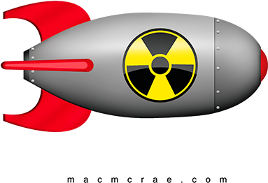 Hydrogen Bomb Cartoon Png Library Library - Nuclear Bomb Cartoon Transparent (400x302), Png Download