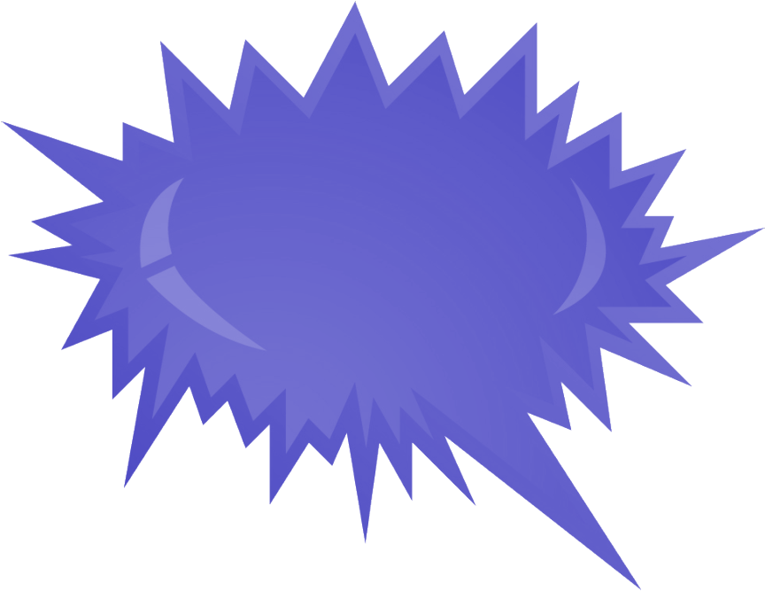 Graphic Purple Free Art For Teachers Happy Talk - Blast Clipart (878x678), Png Download