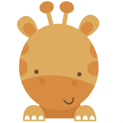 Giraffe Svg File Giraffe Svg Cut File Giraffe Cut File - Baby Shower Clip Art Animals (432x432), Png Download