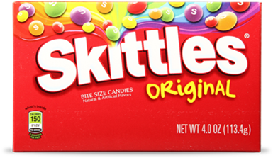 6 X Skittles Candy Original 99gm (400x400), Png Download