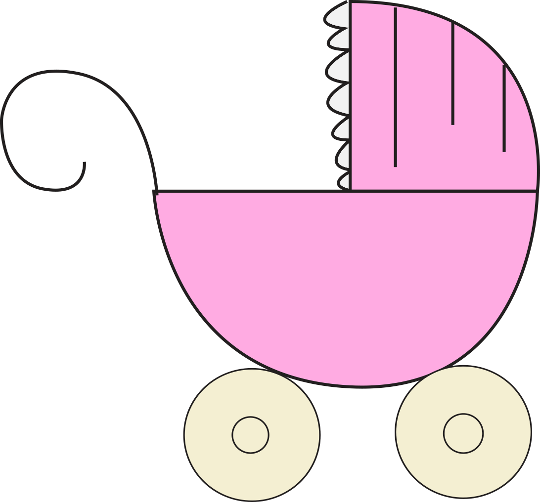 Baby Shower Clip Art For Girls - Baby Shower Clip Art No Background (1092x1016), Png Download