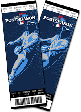Postseason Tickets - 2015 Major League Baseball All-star Game (350x390), Png Download
