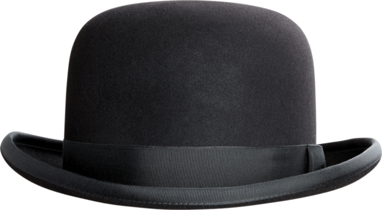 Bowler Hat Photo - Bowler Hat Png (750x413), Png Download