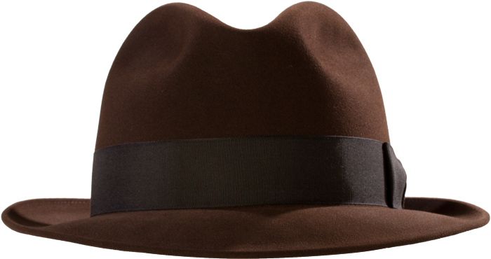 Fedora Hat - Brown Fedora Transparent Background (700x370), Png Download