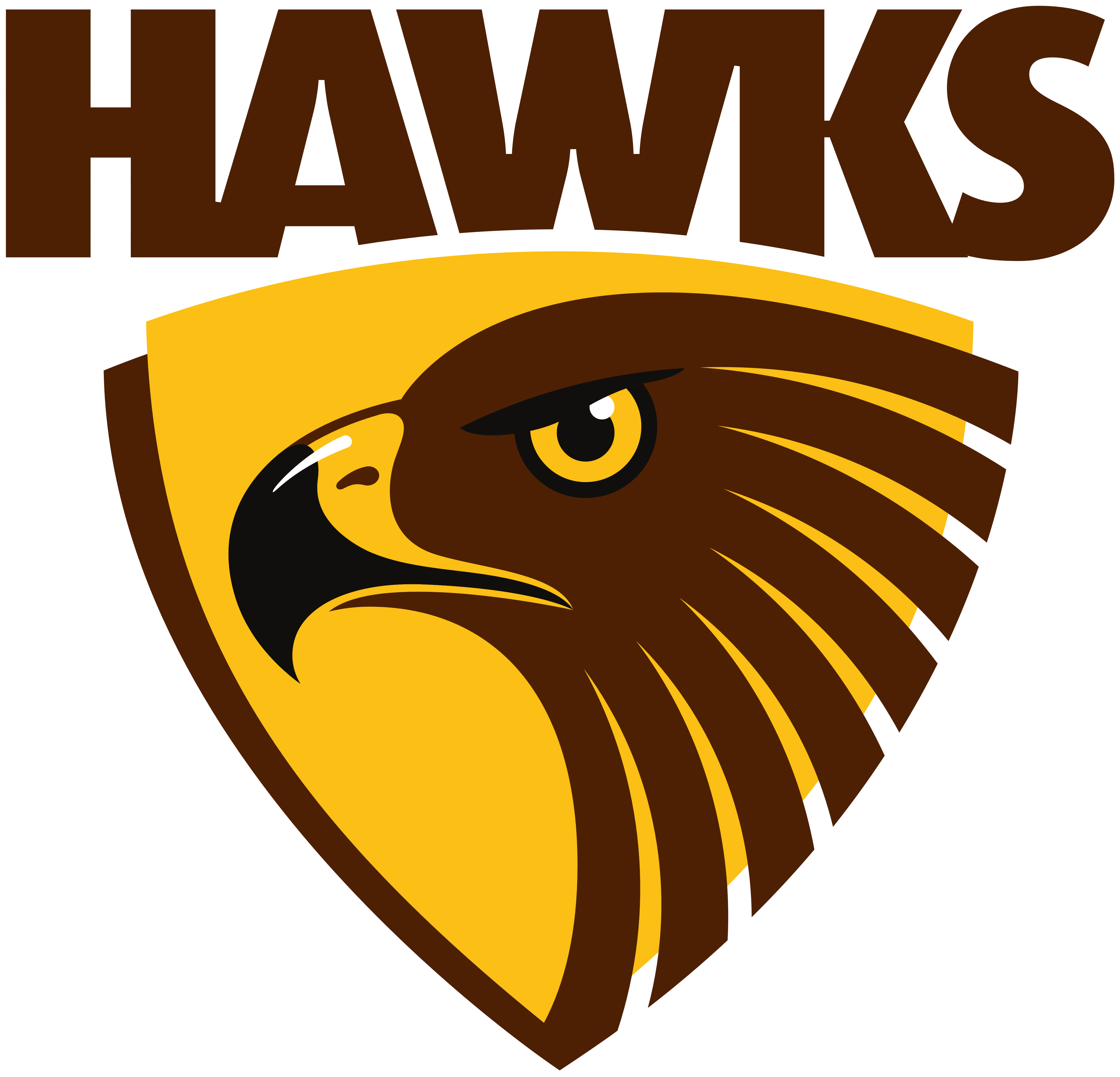 Hawthorn Hawks Fc - Football Club Logo Design (5000x4590), Png Download