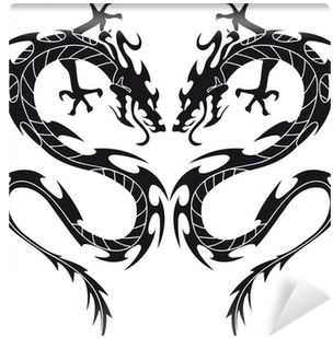 Chinese Dragon Silhouette (400x400), Png Download