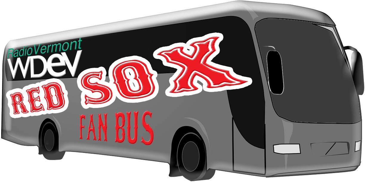 Red Sox Fan Bus - Vermont (1280x657), Png Download