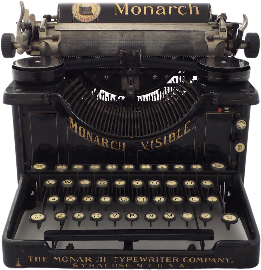 Objects - Old Typewriter Machine Png (900x931), Png Download