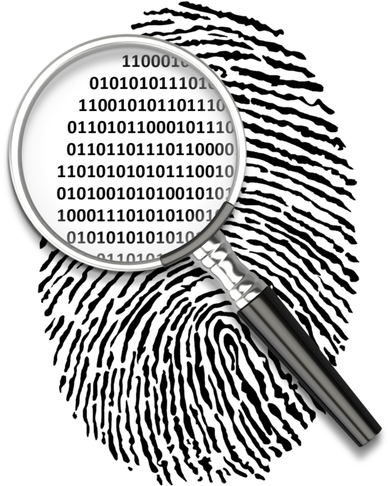 Fingerprints - Binary - Am One With Evm (600x800), Png Download