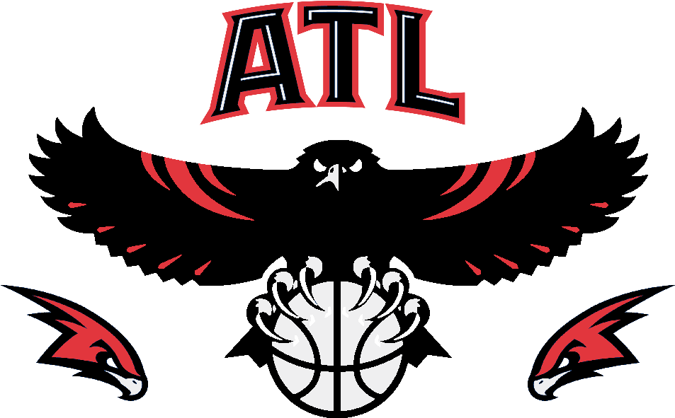 Atlanta Hawks Png Free Download - Atlanta Hawks Logo 1 1 (980x628), Png Download