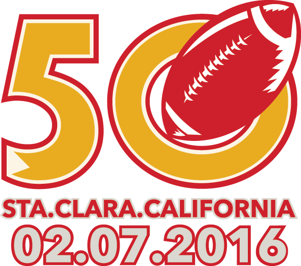 Super Bowl 50 Will Be Held At Levi Stadium In Santa - 50 Pro Football Championship Santa Clara Flip Flop (589x521), Png Download