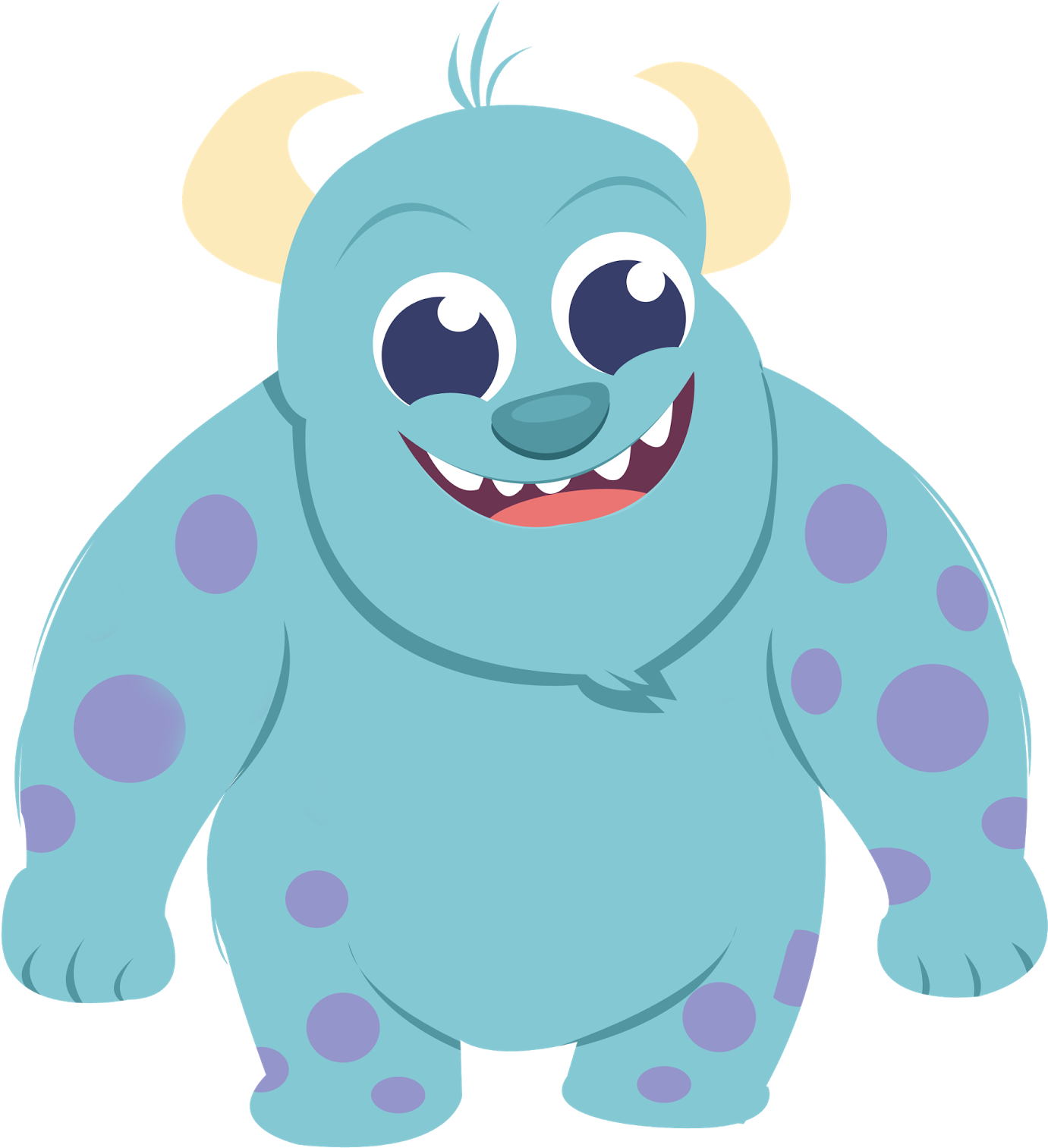 Baby Monster Cliparts - Sullivan Monster Inc Dibujo (1533x1600), Png Download
