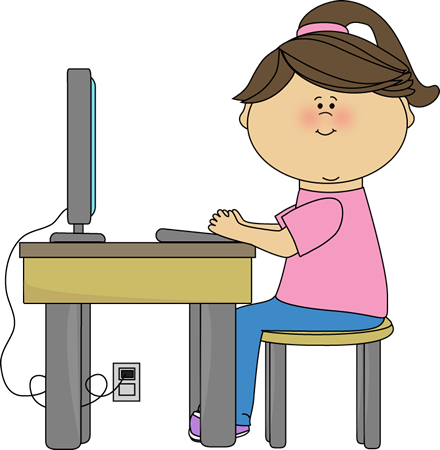 Student Typing Png Transparent - Water Table Model Cartoon (440x450), Png Download