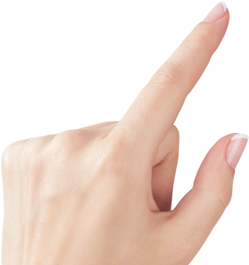 Finger Png (500x535), Png Download