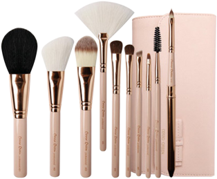 Cerro Qreen Fashion Makeup Brush Set Natural Animal - Cerro Qreen Brush Set (440x280), Png Download