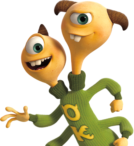 Monsters University - Terri And Terry Monsters University (435x476), Png Download