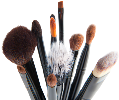 How To Clean Makeup Brushes - Cosmetics (500x500), Png Download