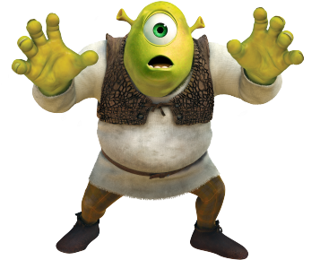 Submission Pixar Monsters Inc Mike Wazowski Monsters - Shrek Forever After (500x333), Png Download