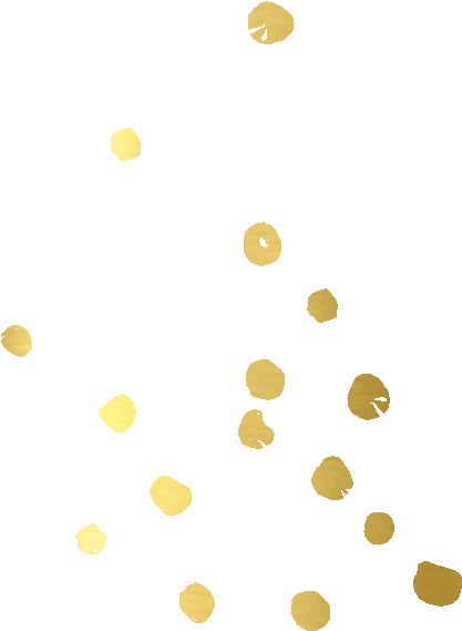 Gold Dots Png Banner Royalty Free Library - Gold Dots Png (430x575), Png Download