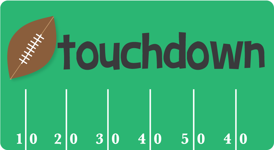Super Bowl Sunday Go Bronco's, Woot, Woot I Don't Know - Touchdown Clipart (1000x1000), Png Download