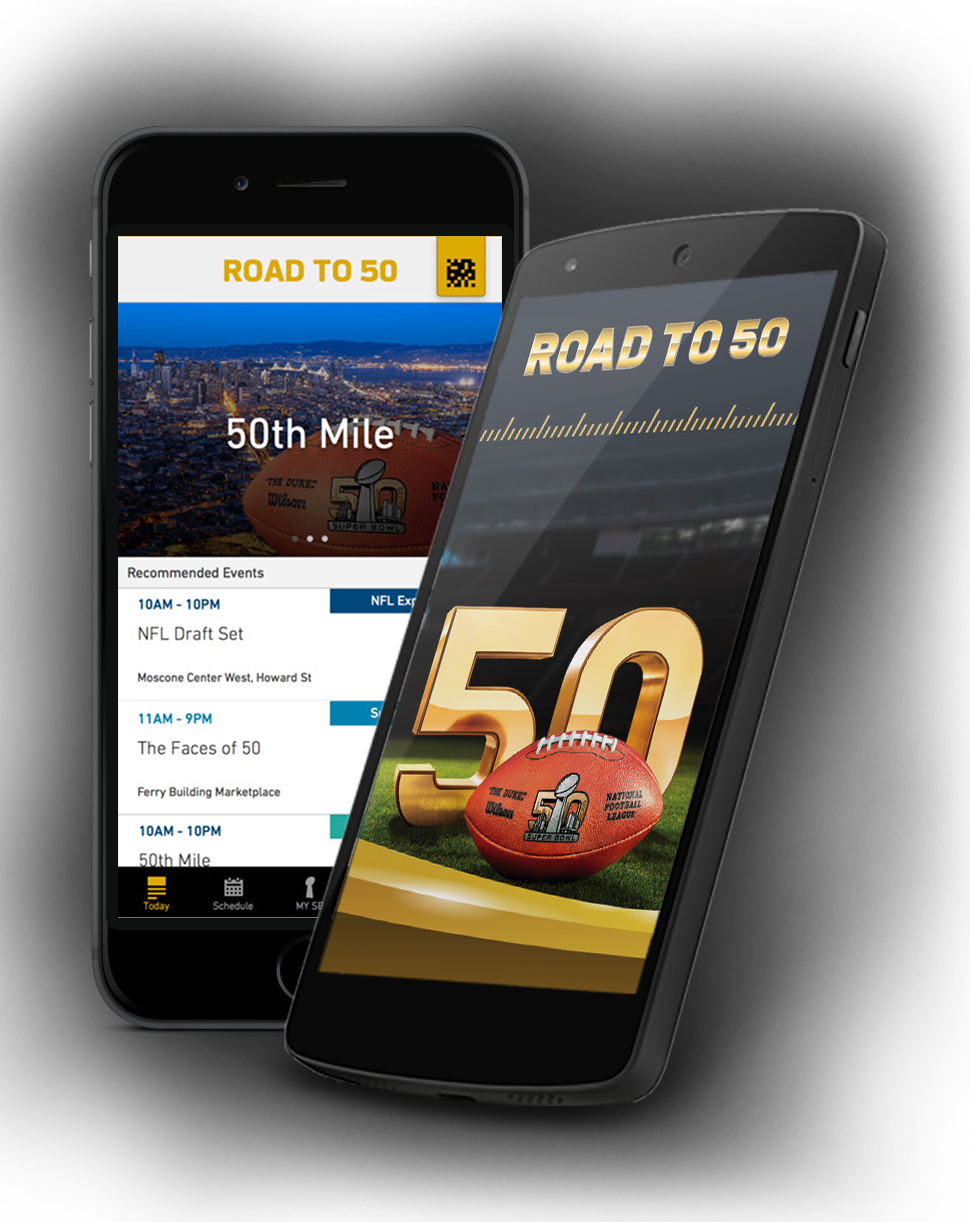 Road To 50 App - Super Bowl 50 (970x1222), Png Download