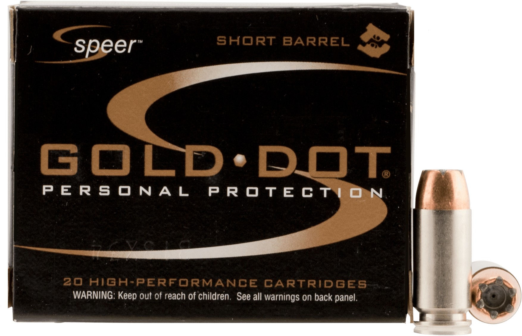 Speer 23974 Gold Dot 40 Smith & Wesson Gdhpsb 180gr - Cci Ammo 44spl. 200gr. Golddot-hp (1841x1211), Png Download