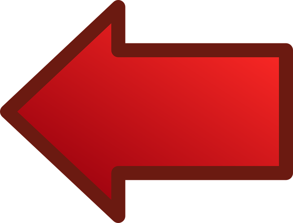 Red Arrows Set Left Clip Art At Clker - Arrows (600x456), Png Download