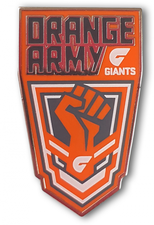 Gws Giants Orange Army Pin - Emblem (740x740), Png Download