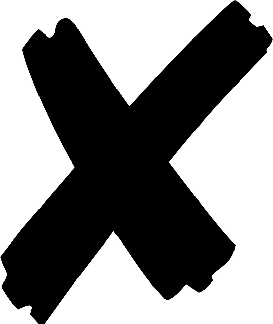 Mark, Cross, Wrong, Incorrect, No, Vote, Decision, - X Mark Svg (539x640), Png Download