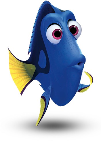 Disney Bounding Inspired By Finding Dory - Dory Nemo (350x500), Png Download
