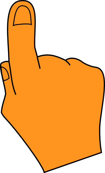 Pointing - Clip Art Finger Point (366x599), Png Download