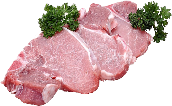 Meat Transparent - Pig Meat Png (600x370), Png Download