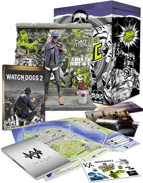 574d3fa60c8ee4bd5d8b4567 - Watch Dogs 2 [gold Edition] Xbox One (464x608), Png Download