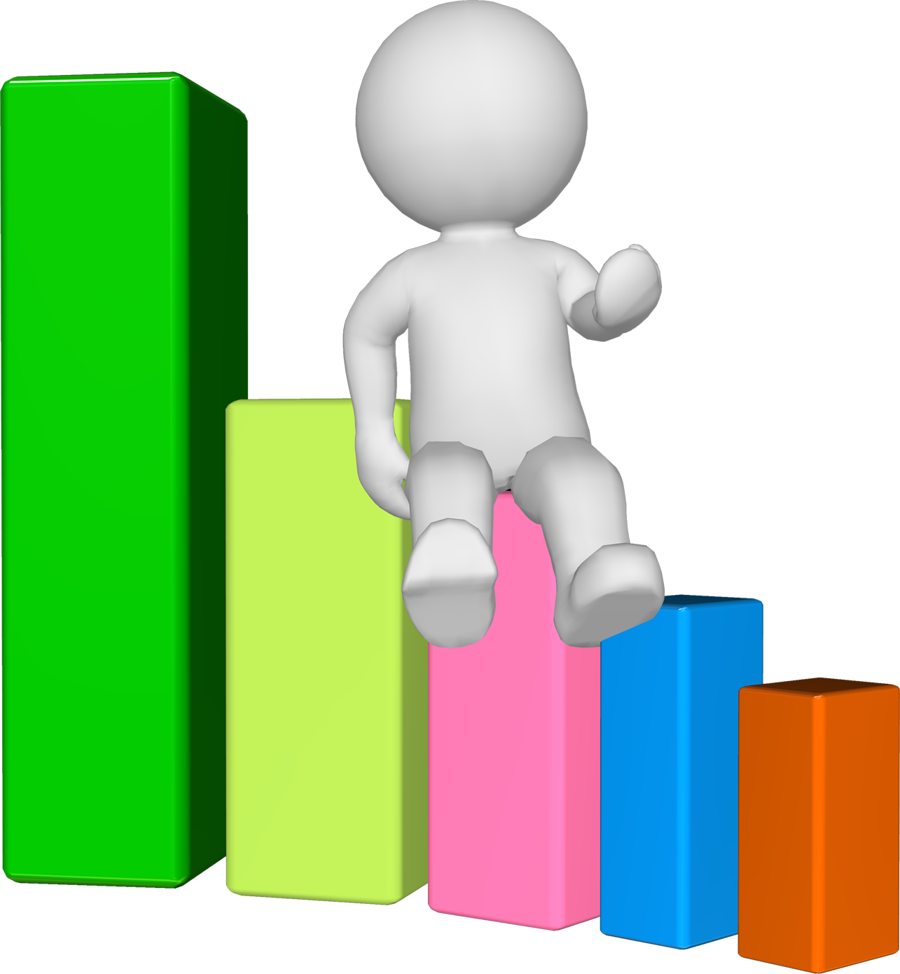 Msn With Bars 02 - Man 3d Human Png (1285x1390), Png Download