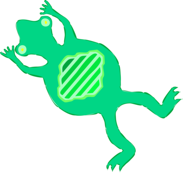 Tree Frog Computer Icons Download - Road Kill Png (359x340), Png Download