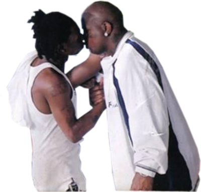 [ Img] - Lil Wayne Birdman Kiss (400x382), Png Download
