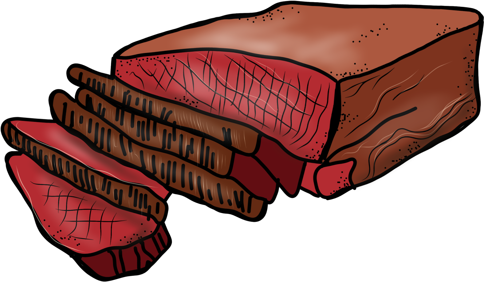 Steak Clipart Cow Meat - Beef Clipart (1600x941), Png Download